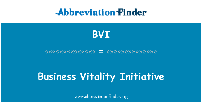 BVI: Инициатива жизнеспособность бизнес