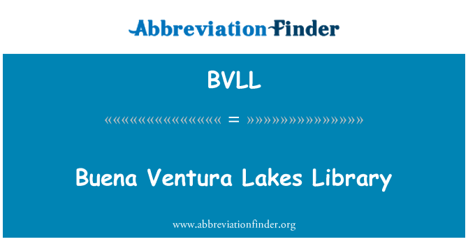 BVLL: Lacuri de Ventura Buena Biblioteca