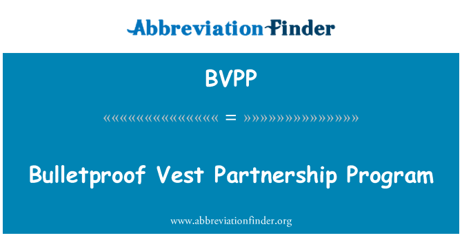 BVPP: 防彈背心夥伴關係計畫