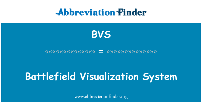 BVS: Battlefield visualiseringssystem