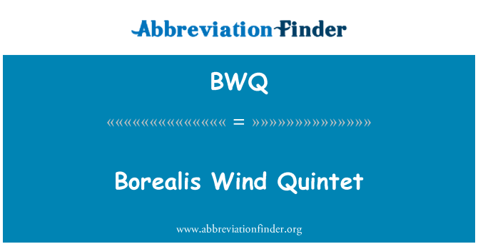 BWQ: Quintetto di fiati Borealis