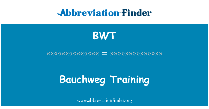 BWT: آموزش Bauchweg