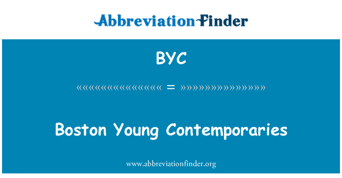 BYC: Boston joves contemporanis