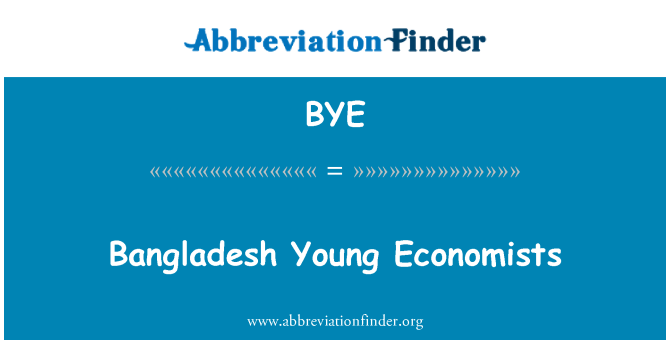 BYE: Bangladeš mladi ekonomisti