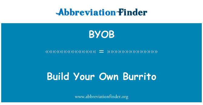 BYOB: Jibnu tiegħek stess Burrito