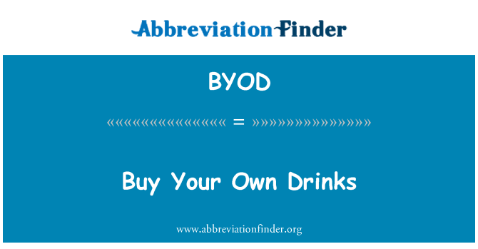 BYOD: Achte Boissons kont ou