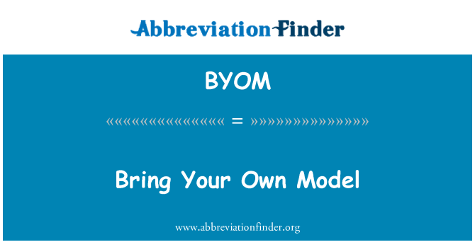 BYOM: Bring Your Own Model