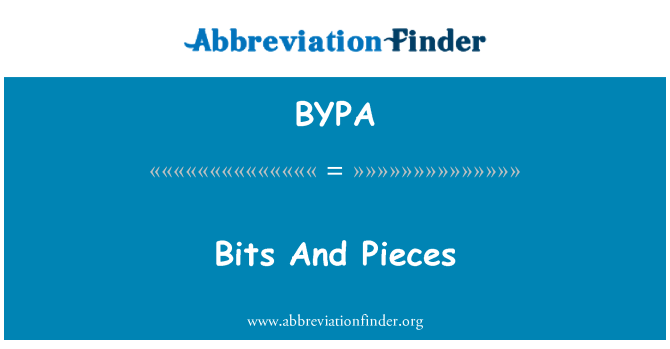 BYPA: Parts i peces