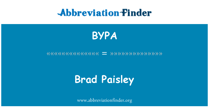 BYPA: Brad Paisley