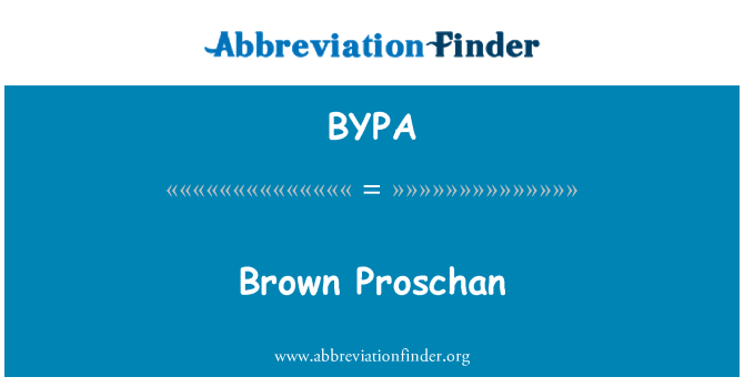 BYPA: قهوه ای Proschan
