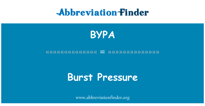 BYPA: 파열 압력