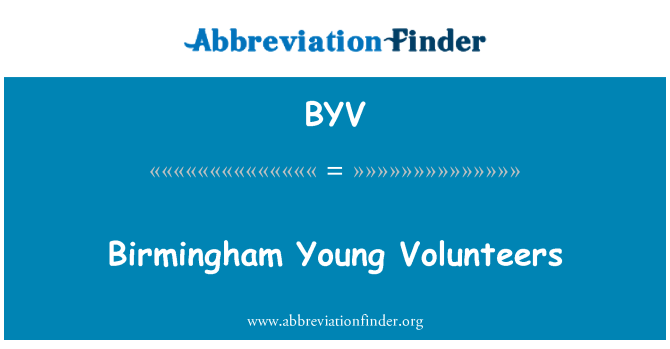 BYV: Birmingham noorte vabatahtlike