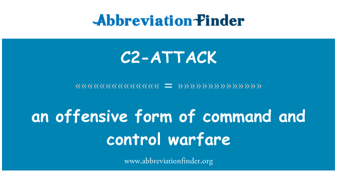 C2-ATTACK: formola ta ' l-offensiv ta ' kmand u kontroll ta ' sustanzi