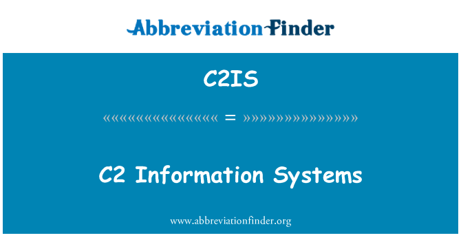 C2IS: C2 Sistèm enfòmasyon ki
