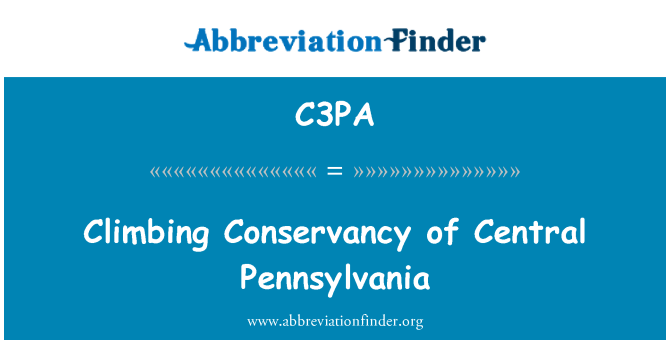 C3PA: Plezanje varstvu osrednji Pennsylvania