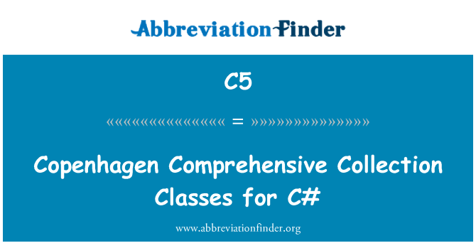 C5: Copenhagen omfattende samling klasser i C#