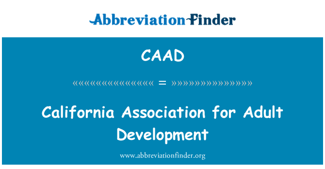 CAAD: Asosyasyon Californie pou granmoun le developman