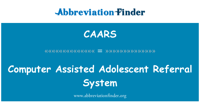CAARS: Компьютерный подростков справочной системы