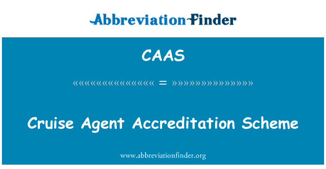 CAAS: क्रूज एजेंट प्रत्यायन योजना