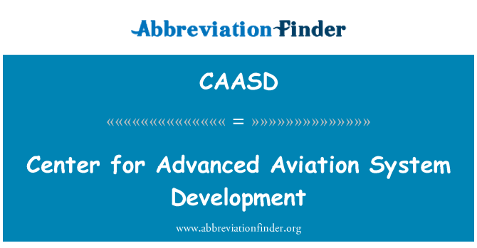 CAASD: Zentrum für erweiterte Aviation-Systementwicklung