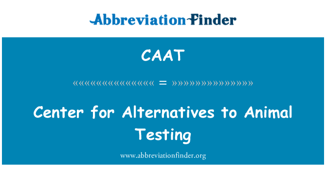 CAAT: Center for alternativer til dyreforsøg