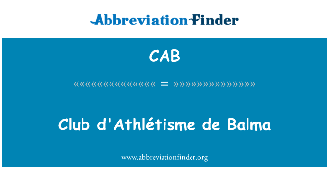 CAB: Club d'Athlétisme de Balma