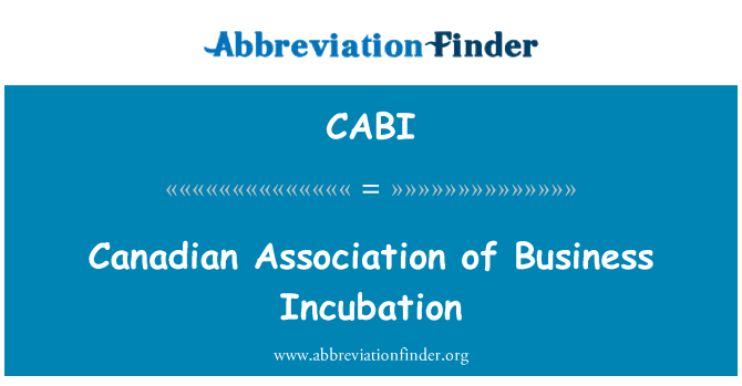 CABI: Asosyasyon Kanadyen de biznis Incubation