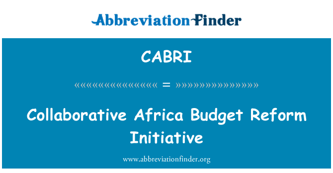 CABRI: Collaborative Africa Budget Reform Initiative