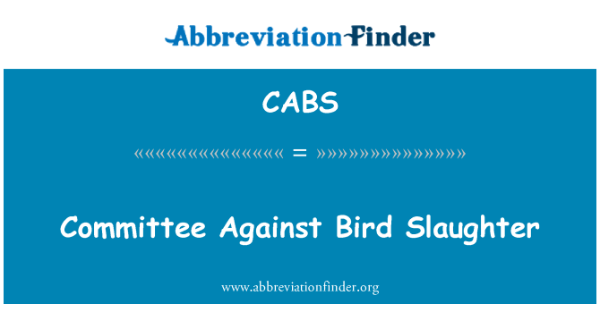 CABS: Committee Against Bird Slaughter