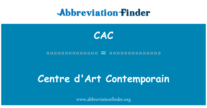 CAC: D'Art sant Contemporain