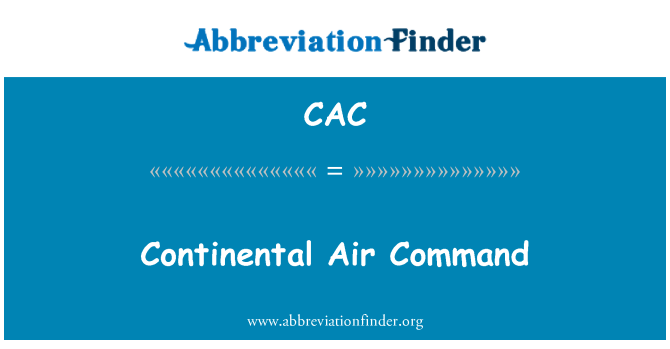 CAC: Continental Air Command