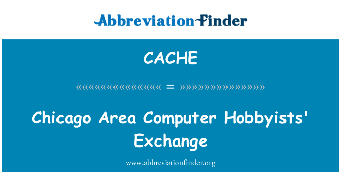 CACHE: Skambju ta ' Chicago żona kompjuter Hobbyists'