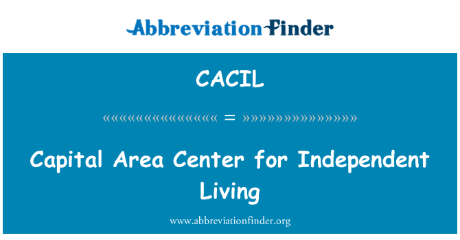 CACIL: 독립적인 생활에 대 한 자본 지역 센터
