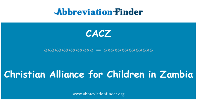 CACZ: Christian Alliance für Kinder in Sambia