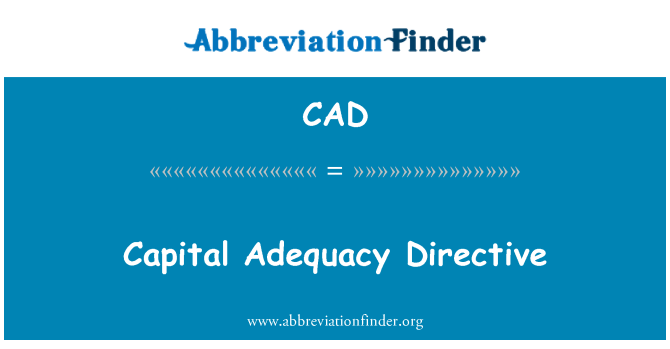 CAD: Kapital efèktivite Directive