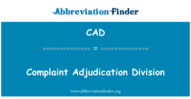 CAD: Aduan penghakiman bahagian