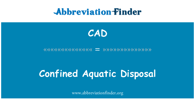 CAD: التخلص المائية المحصورة