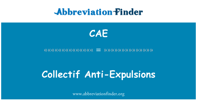 CAE: Collectif Expulsions ป้องกัน