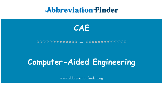 CAE: Ingeniería asistida por computadora