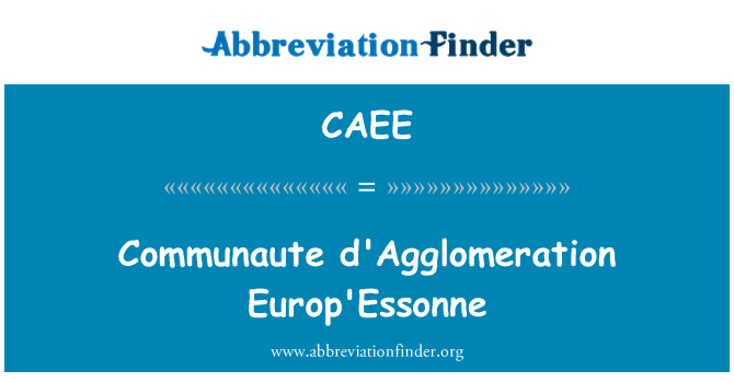 CAEE: Comptoirs d'Agglomeration Europ'Essonne