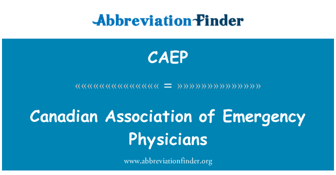 CAEP: Canadian Association of Notärzte