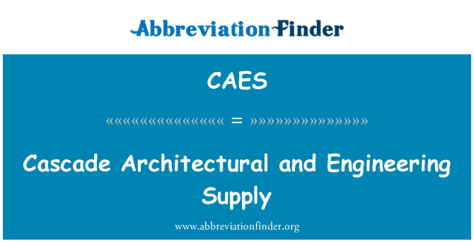 CAES: Cascada d'arquitectura i Enginyeria subministrament