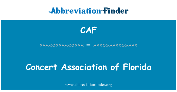 CAF: Concert Association of Florida