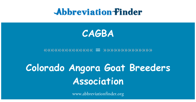 CAGBA: Associação de criadores de cabra angorá Colorado