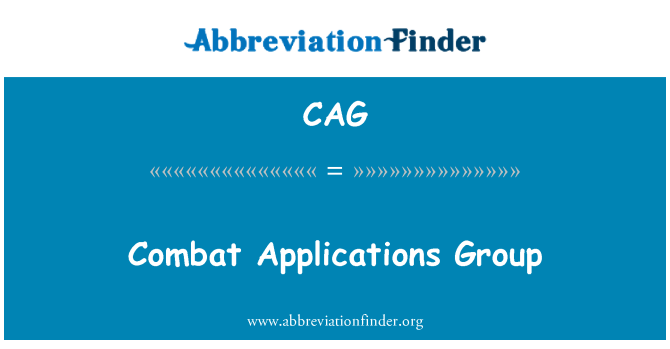 CAG: Combat Applications Group