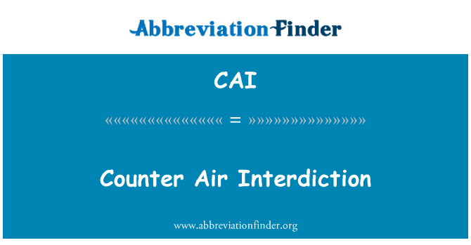 CAI: Teller Air Interdiction