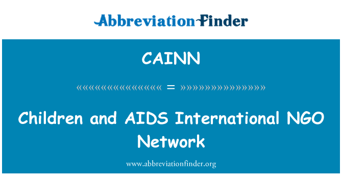 CAINN: เครือข่าย NGO ต่างประเทศเด็กและโรคเอดส์