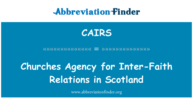 CAIRS: Churches Agency for Inter-Faith Relations in Scotland