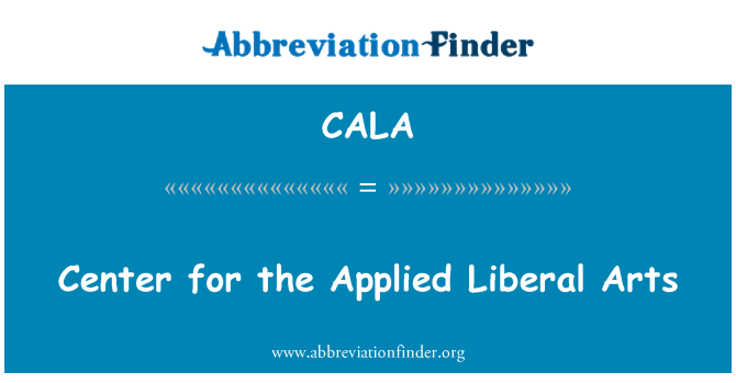 CALA: Iċ-Ċentru għall-Arti liberali applikati