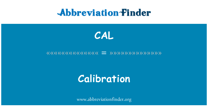 CAL: Kalibracija
